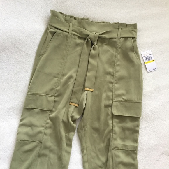 Michael Kors Pants - Michael Kors High Waisted Belted Cargo Pants